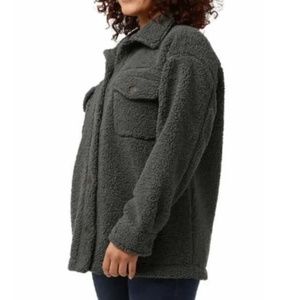 32 Degrees Women M/L Super Soft Cozy Teddy Shirt Jacket Shacket